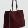 Sac cabas en cuir suédé Sac cabas en cuir suédé
