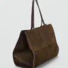 Sac cabas en cuir suédé Sac cabas en cuir suédé