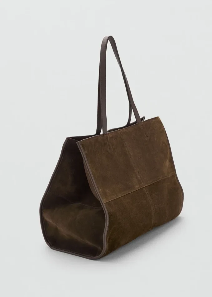 Sac cabas en cuir suédé Sac cabas en cuir suédé