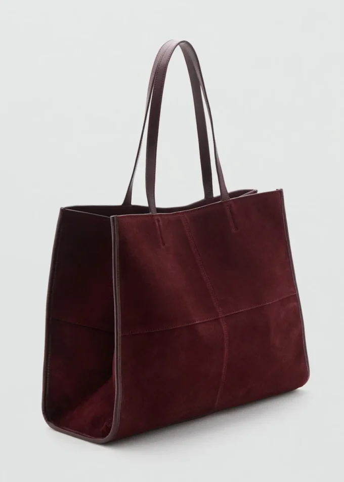 Sac cabas en cuir suédé Sac cabas en cuir suédé