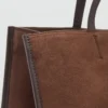 Sac cabas en cuir suédé Sac cabas en cuir suédé