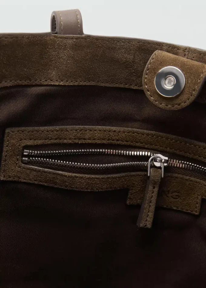 Sac cabas en cuir suédé Sac cabas en cuir suédé