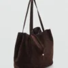 Sac cabas en daim