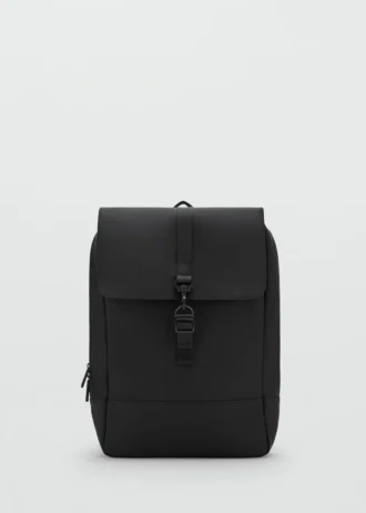 Sac à dos caoutchouté avec rabat