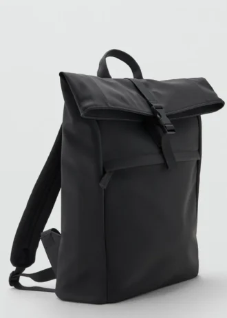 Sac à dos caoutchouté avec rabat