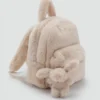 Sac à dos en fourrure de lapin Sac à dos en fourrure de lapin