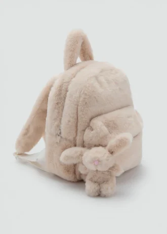 Sac à dos en fourrure de lapin