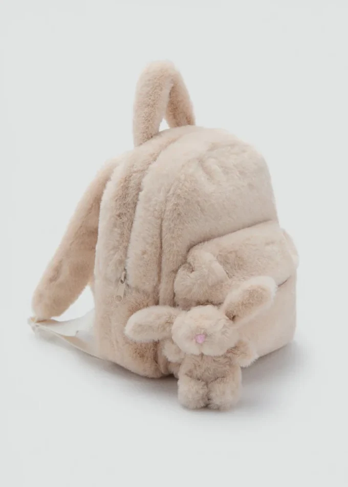 Sac à dos en fourrure de lapin Sac à dos en fourrure de lapin