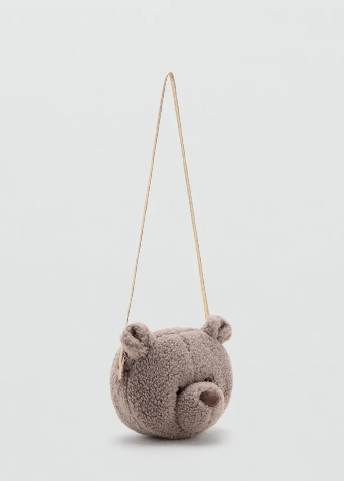 Sac effet peau de mouton ours en peluche