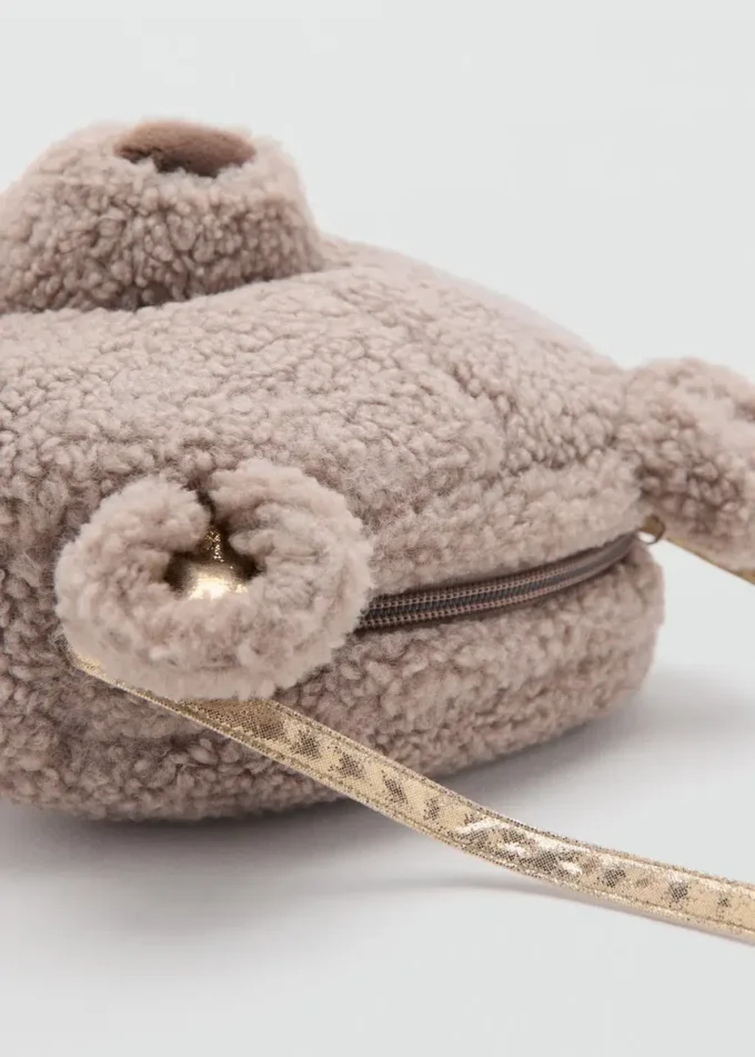 Sac effet peau de mouton ours en peluche