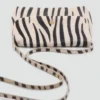 Sac en cuir imprimé animal