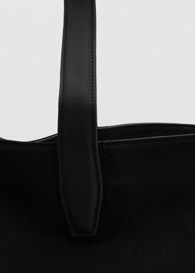 Sac fourre-tout en coton avec poche avant Sac fourre-tout en coton avec poche avant
