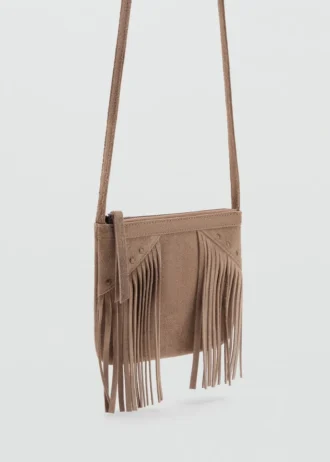 Sac à franges en cuir