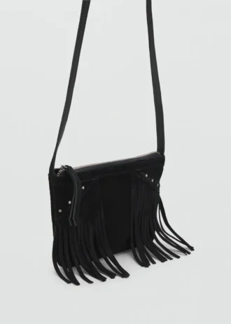 Sac à franges en cuir