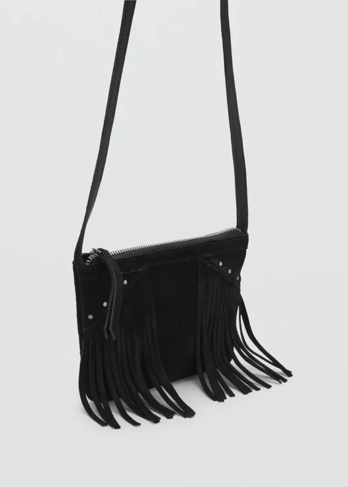 Sac à franges en cuir Sac à franges en cuir