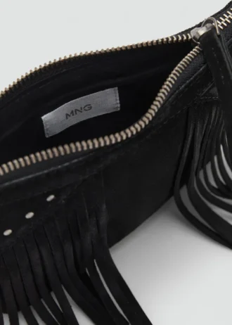 Sac à franges en cuir