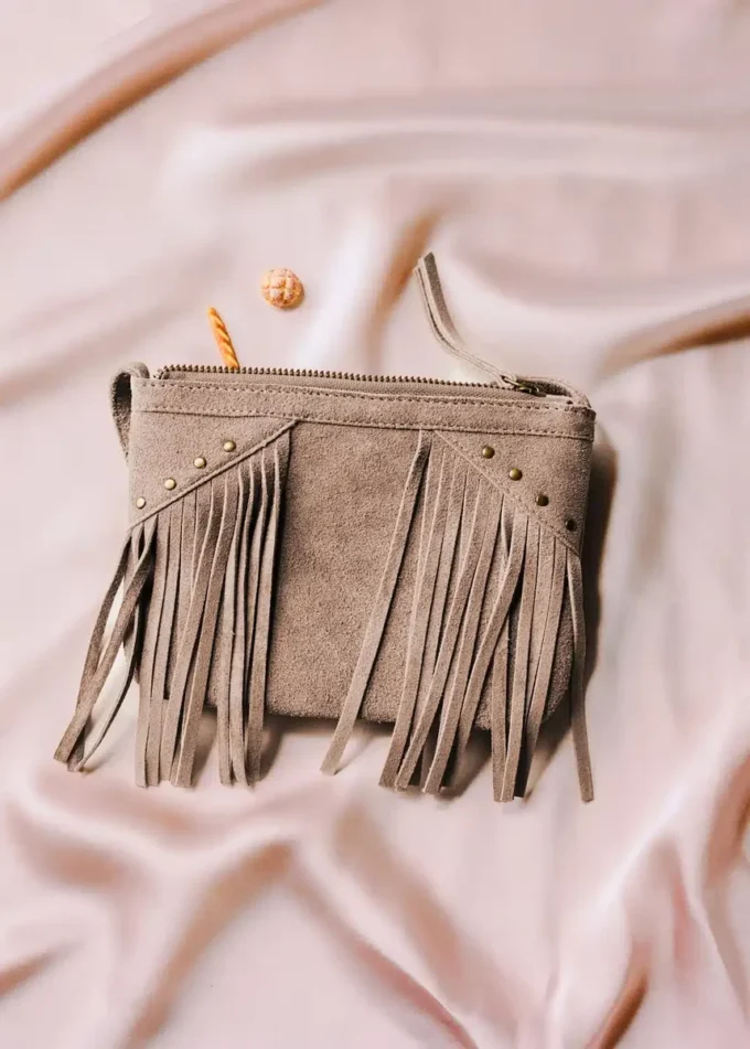 Sac à franges en cuir Sac à franges en cuir