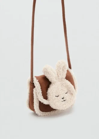Sac lapin effet peau lainée