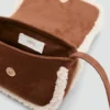 Sac lapin effet peau lainée Sac lapin effet peau lainée