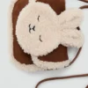 Sac lapin effet peau lainée Sac lapin effet peau lainée
