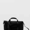 Sac à main bowling en cuir combiné Sac à main bowling en cuir combiné