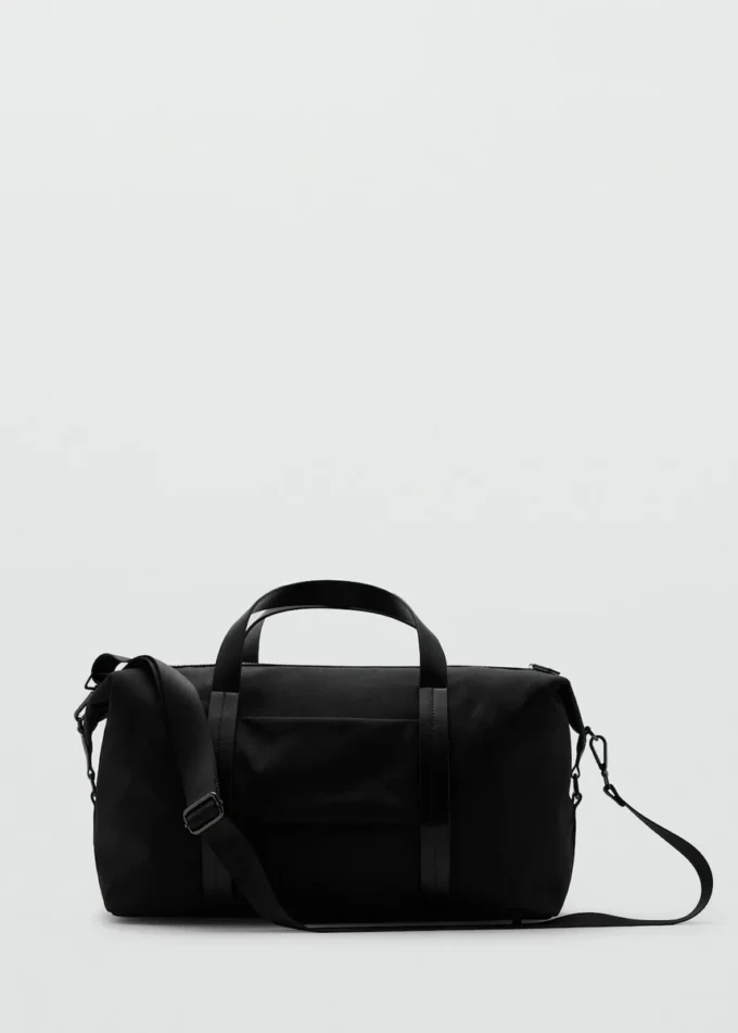 Sac à main bowling en cuir combiné Sac à main bowling en cuir combiné