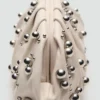 Sac à main en cuir avec détail boules Sac à main en cuir avec détail boules