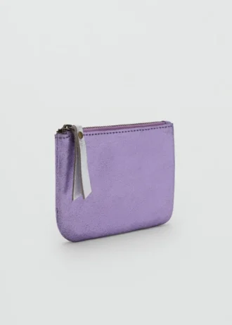 Sac à main en cuir métallisé