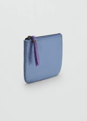 Sac à main en cuir métallisé