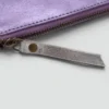 Sac à main en cuir métallisé