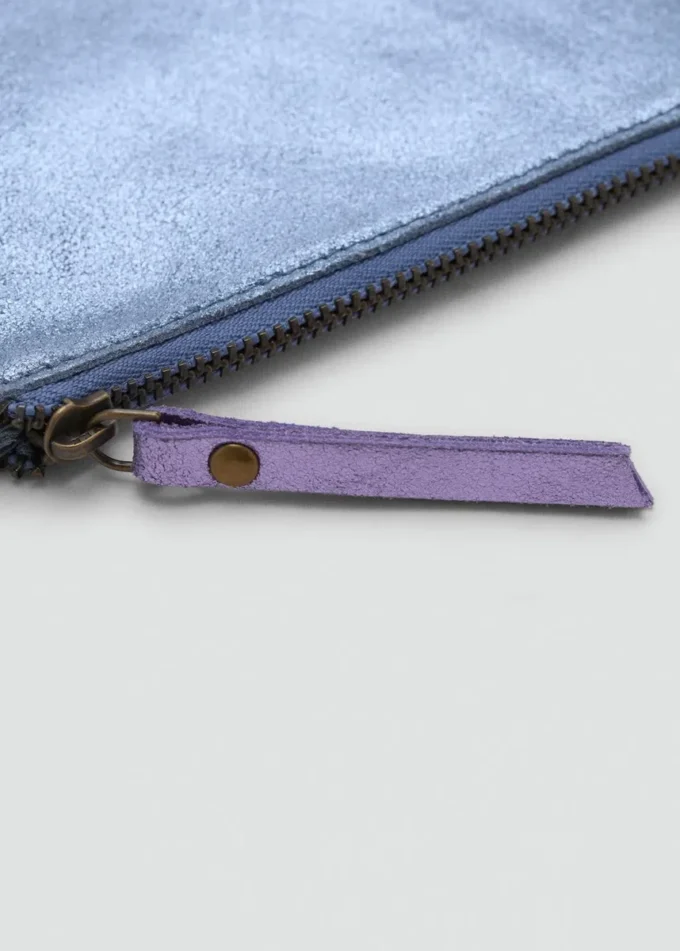Sac à main en cuir métallisé