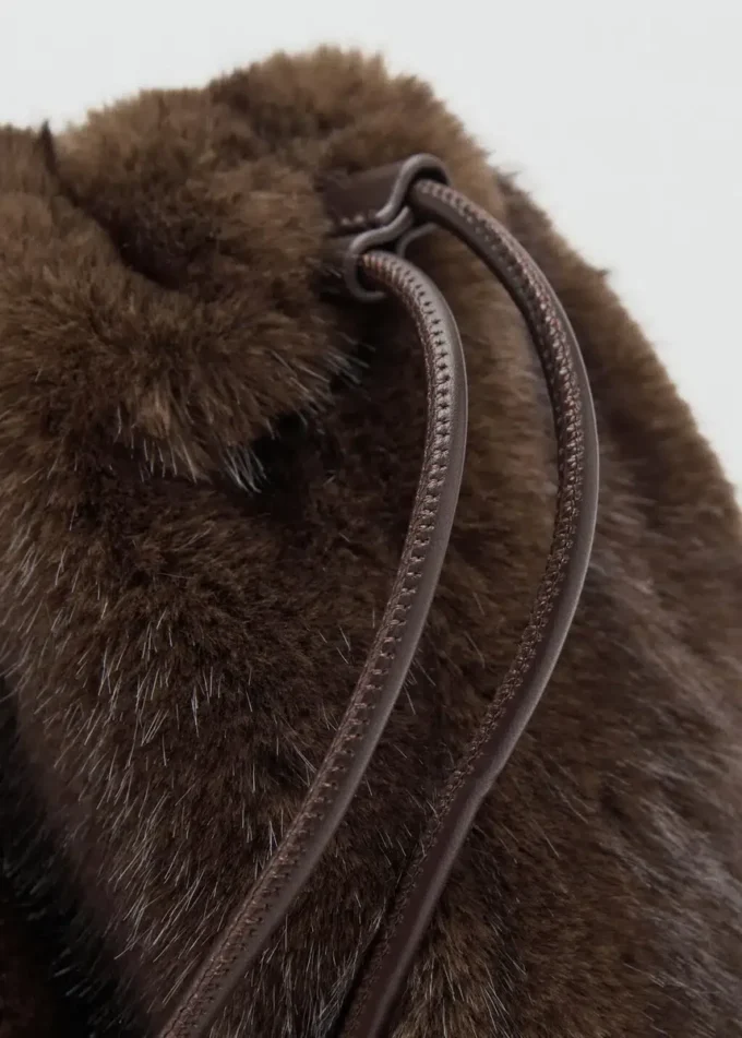 Sac à main en fausse fourrure Sac à main en fausse fourrure