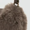 Sac à main en fausse fourrure en forme de cœur Sac à main en fausse fourrure en forme de cœur