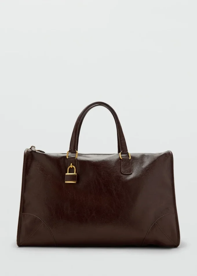 Sac à main maxi brillant avec anses Sac à main maxi brillant avec anses