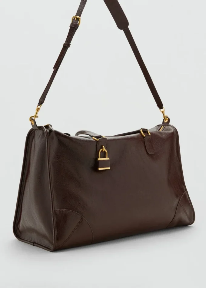 Sac à main maxi brillant avec anses Sac à main maxi brillant avec anses