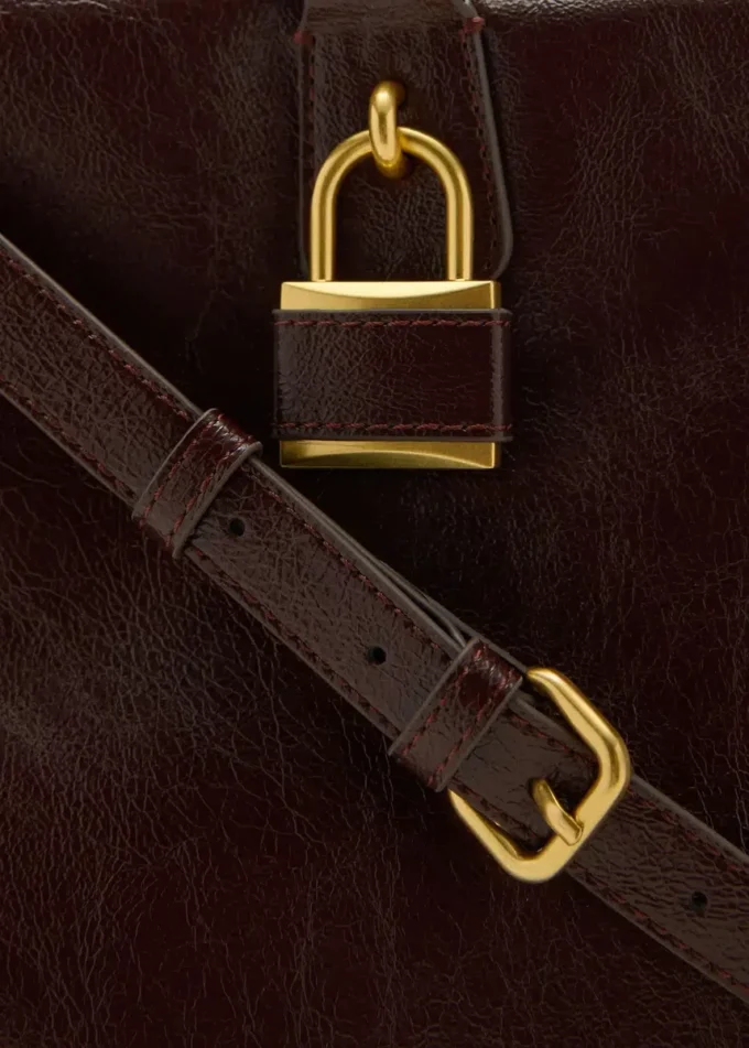 Sac à main maxi brillant avec anses Sac à main maxi brillant avec anses