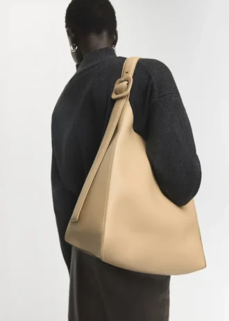 Sac à main seau en simili cuir