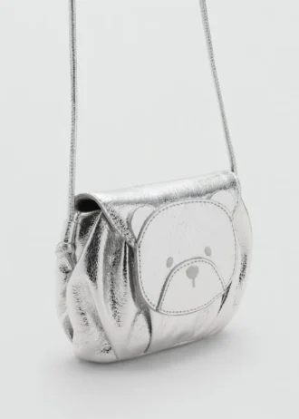 Sac métallisé ours en peluche