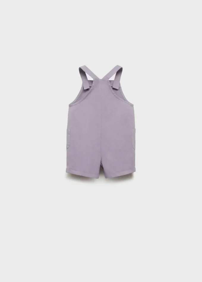 Salopette courte en denim Salopette courte en denim