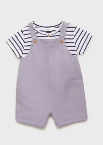 Salopette courte en denim