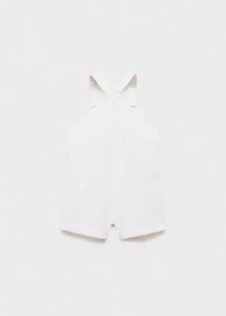 Salopette en coton texturé