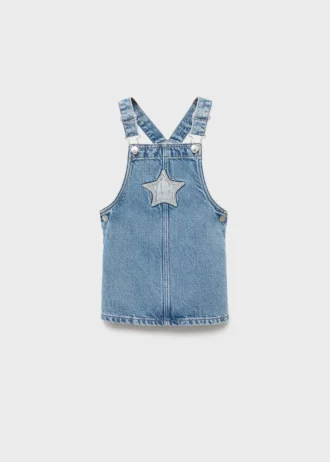 Salopette en denim à étoiles