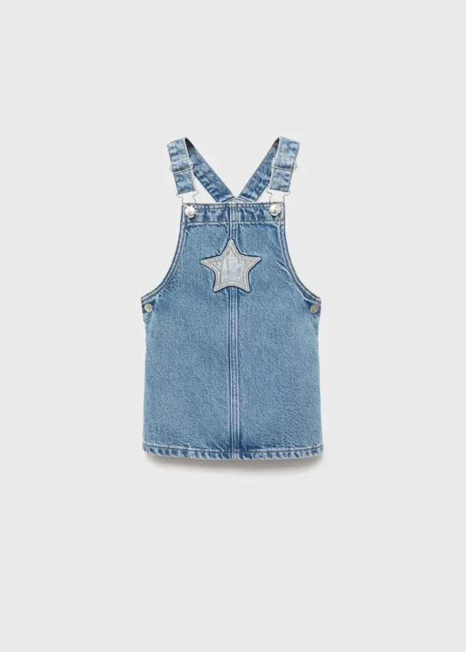 Salopette en denim à étoiles Salopette en denim à étoiles
