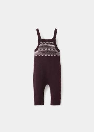 Salopette en maille jacquard