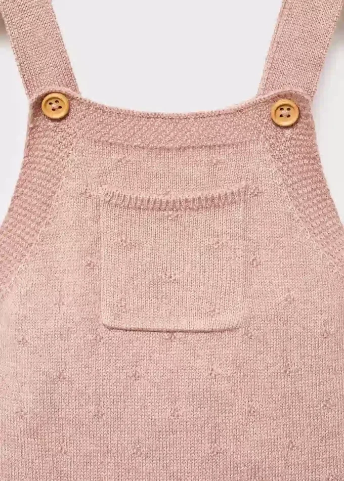 Salopette en tricot brodé Salopette en tricot brodé