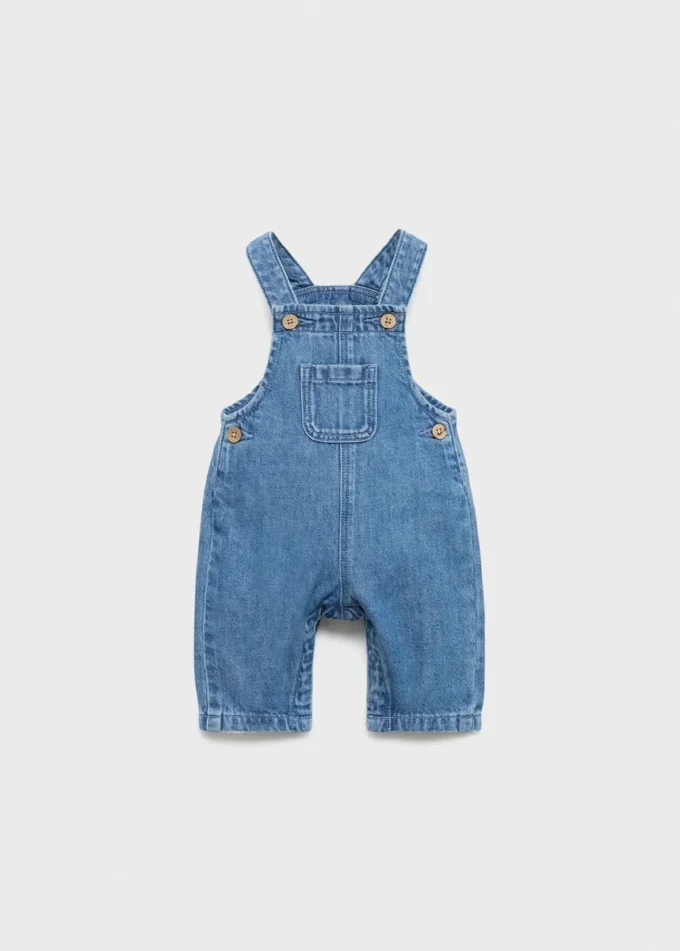 Salopette à poches en denim Salopette à poches en denim