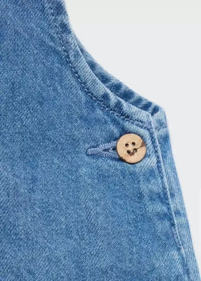 Salopette à poches en denim Salopette à poches en denim