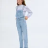 Salopettes longues en denim Salopettes longues en denim