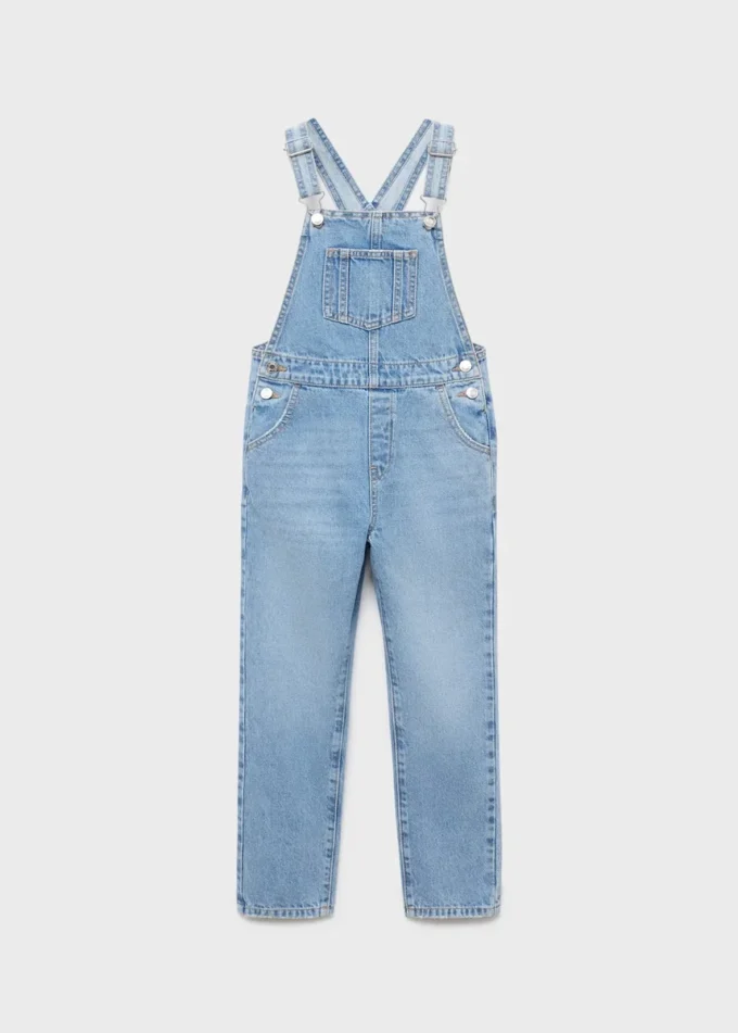 Salopettes longues en denim Salopettes longues en denim