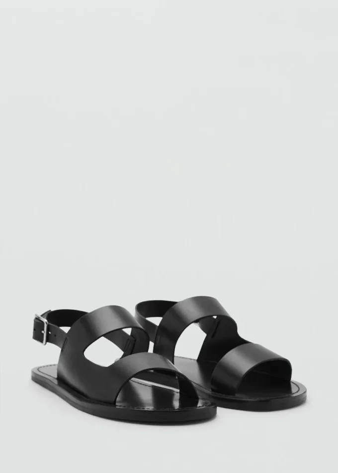 Sandales en cuir à lanières